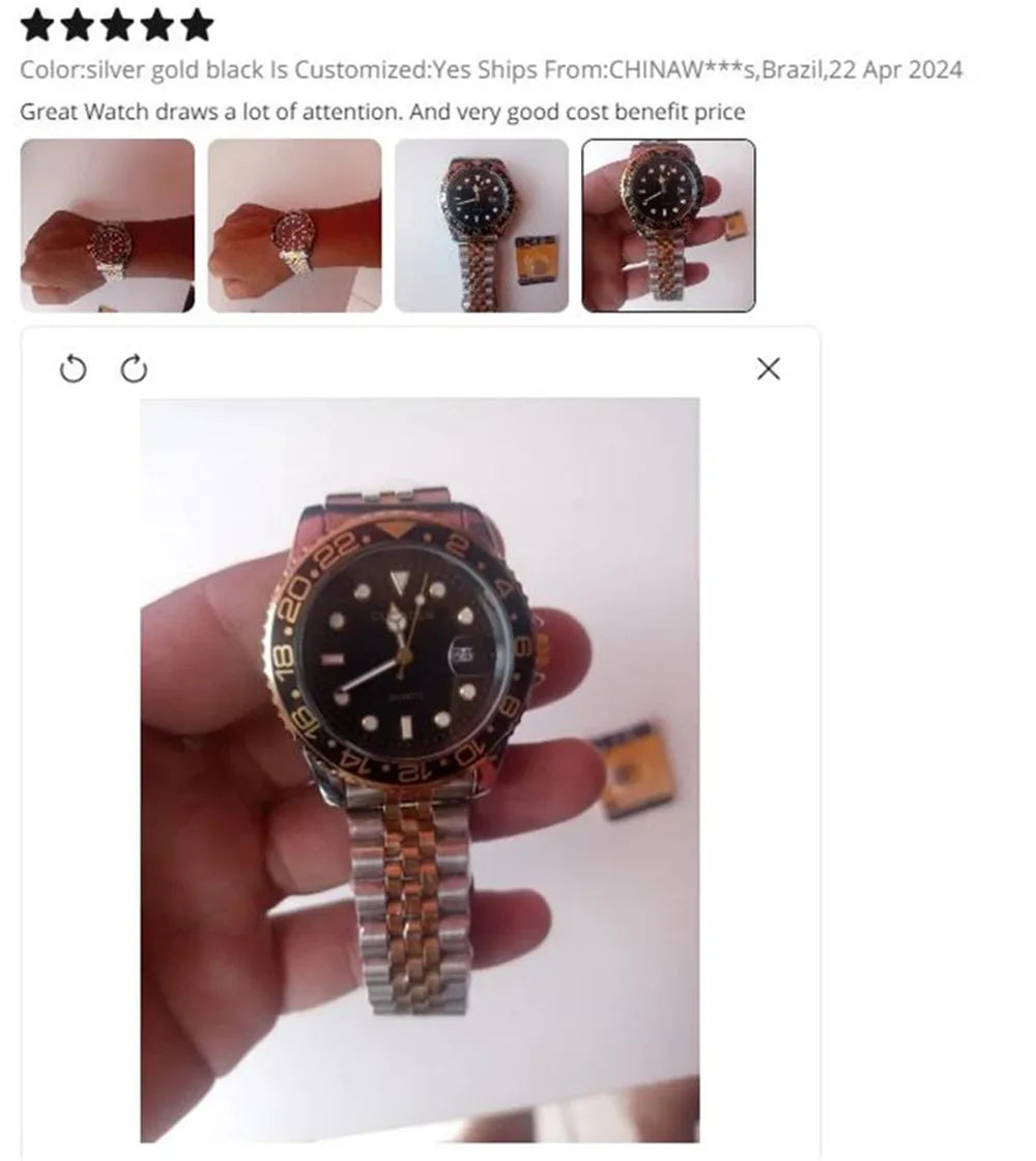 Men Famous Brand Watches Students Boys Fashion Stainless Steel Band Casual Calendar Quartz Watch Green Relogios Masculinos 2024