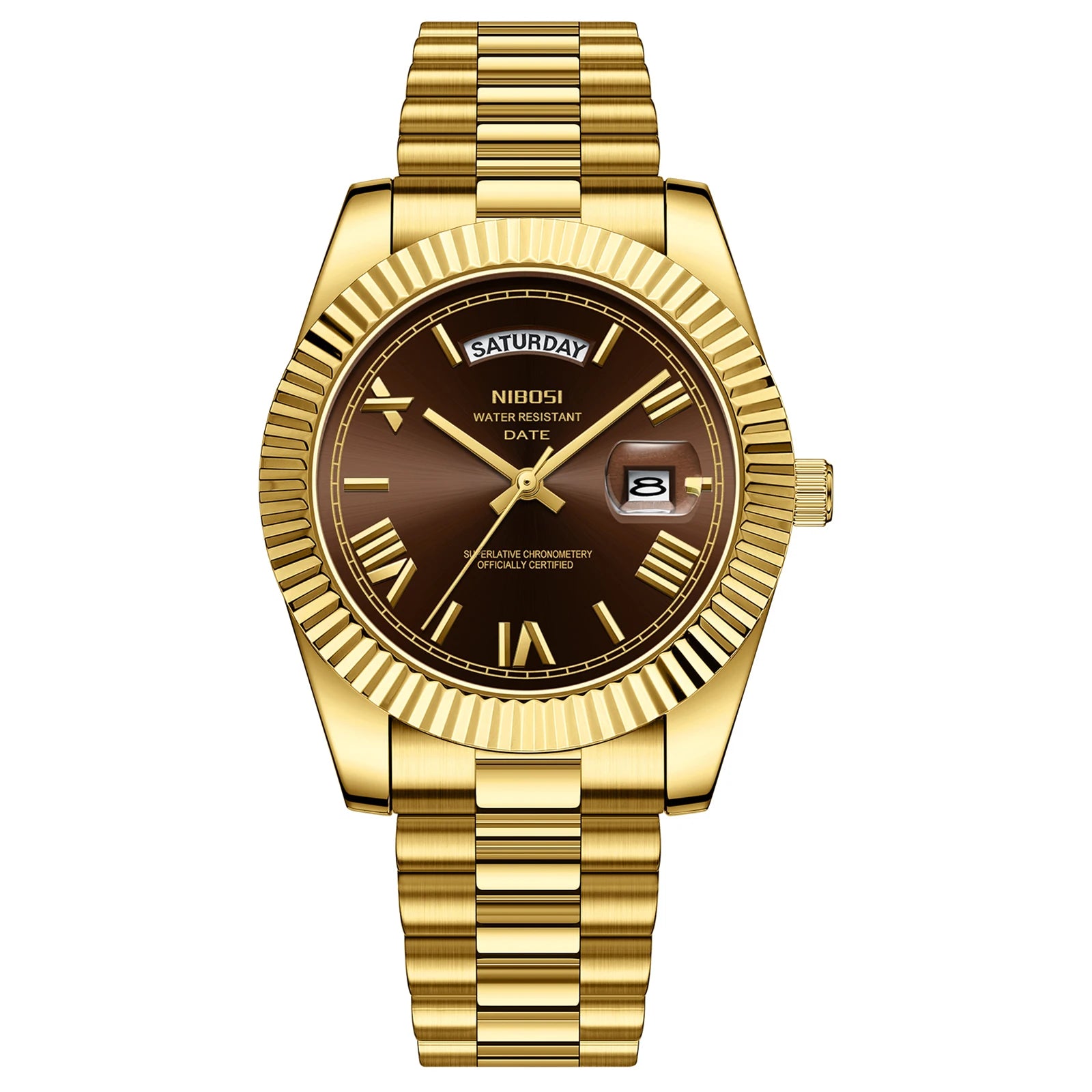 NIBOSI Fashion Men Watches Top Brand Luxury Wristwatch Day Date Miyota Quartz Watch Men Waterproof Steel Male Clock Reloj Hombre