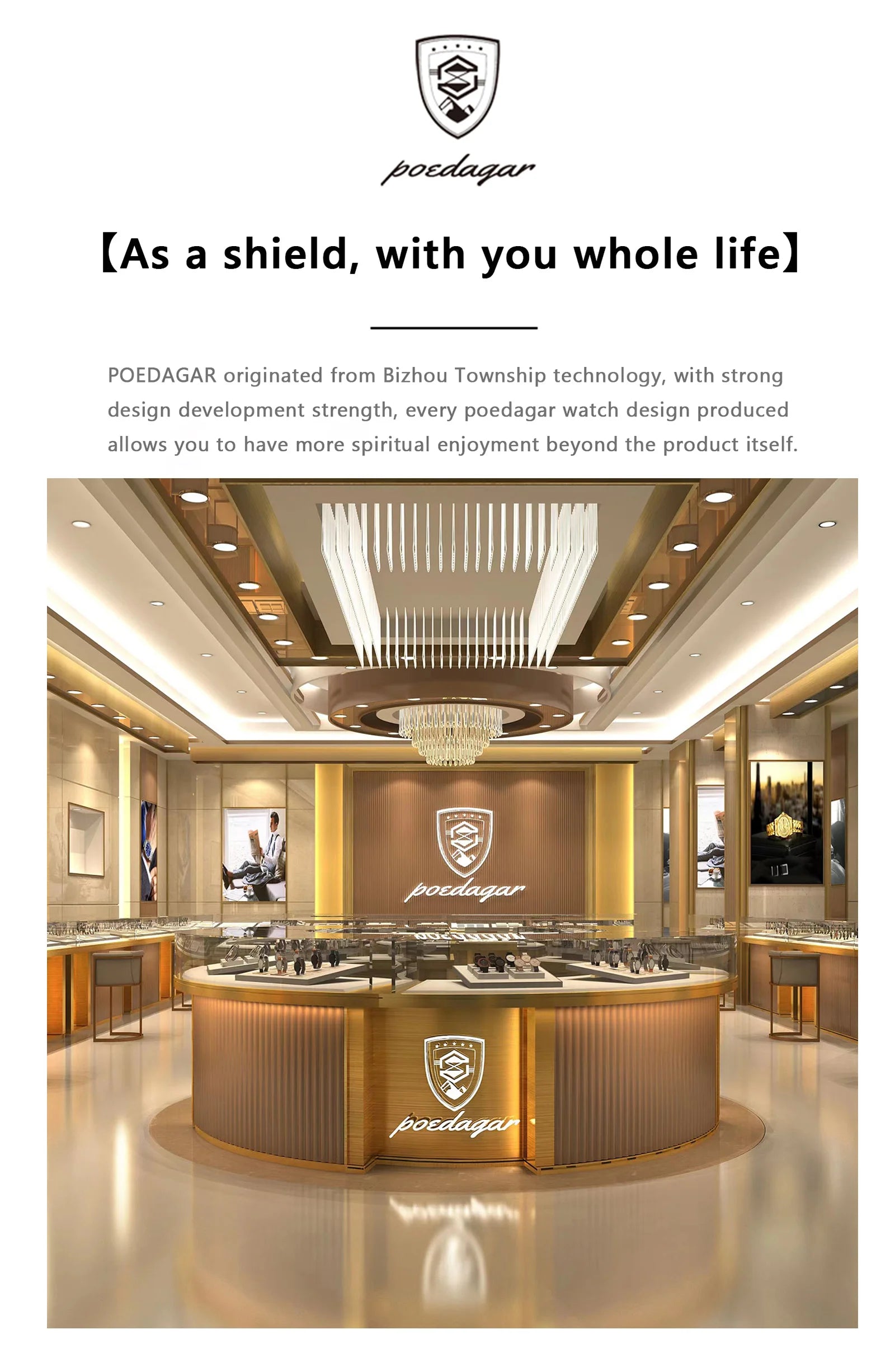 POEDAGAR High Quality Watch For Men Luxury Luminous Waterproof Week Calendar Man Clock Leather Square Men's Quartz Watches Reloj