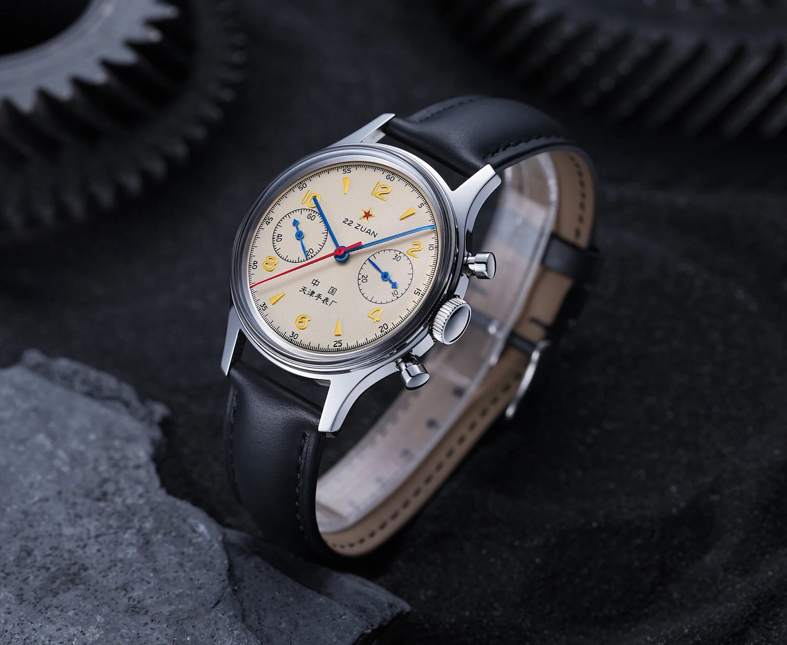 Seagull 1963 International Edition Men's Mechanical Watch Pilot Clock ST1901 Retro Chronograph Wristwatch Air Force Aviation New