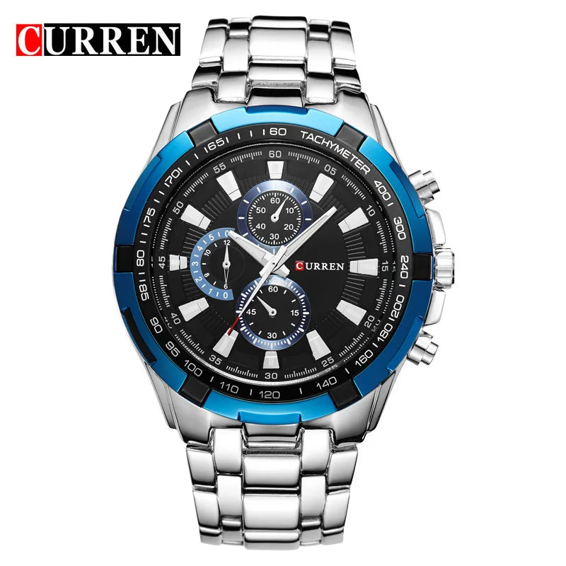 2022 CURREN Top Brand Quartz Watch Men Waterproof Sport Military Wristwatch Men Business Stainless Steel Male Clock Reloj Hombre