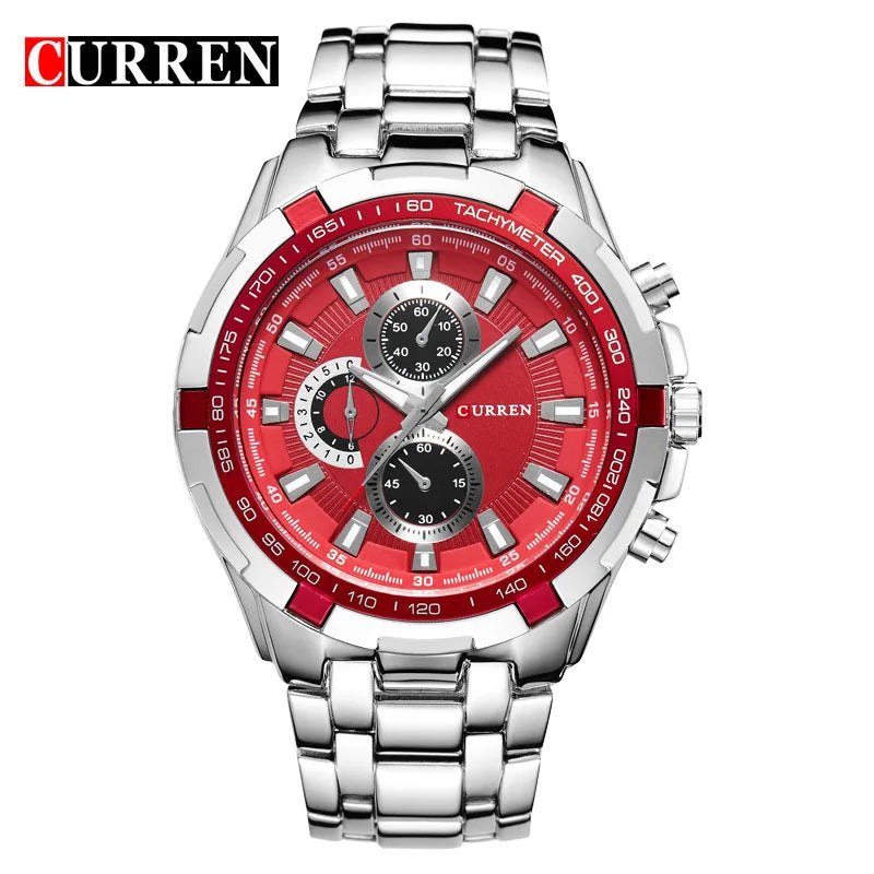 2022 CURREN Top Brand Quartz Watch Men Waterproof Sport Military Wristwatch Men Business Stainless Steel Male Clock Reloj Hombre