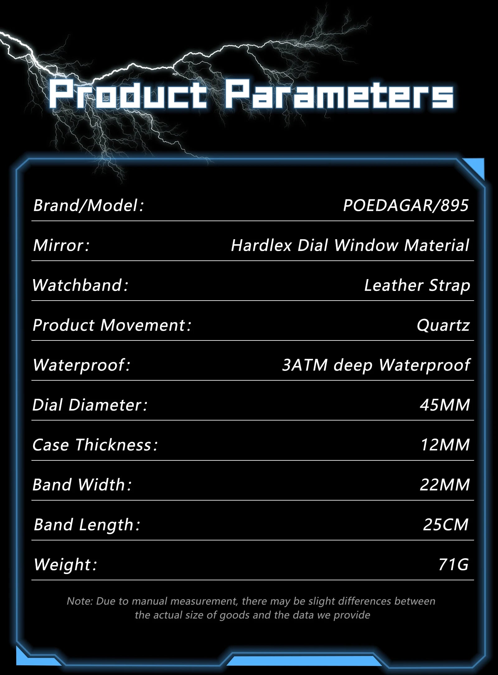 POEDAGAR Original Men Watch Luxury Waterproof Luminous Date Week Watch For Man Quartz Leather Fashion Men's Watches Reloj Hombre